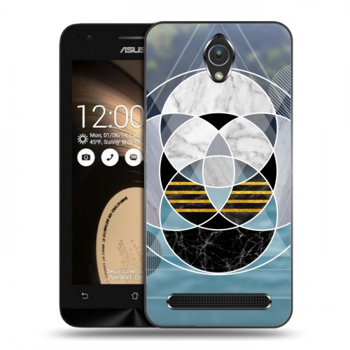 Дизайнерский пластиковый чехол для ASUS ZenFone Go 4.5 Геометрический мрамор
