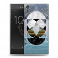 Дизайнерский пластиковый чехол для Sony Xperia XZs Геометрический мрамор