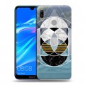 Дизайнерский пластиковый чехол для Huawei Y6 (2019) Геометрический мрамор