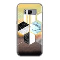 Дизайнерский силиконовый чехол для Samsung Galaxy S8 Plus Геометрический мрамор