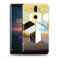 Дизайнерский силиконовый чехол для Nokia 8 Sirocco Геометрический мрамор