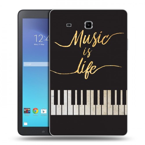 Дизайнерский силиконовый чехол для Samsung Galaxy Tab E 9.6 Дизайнерское пианино