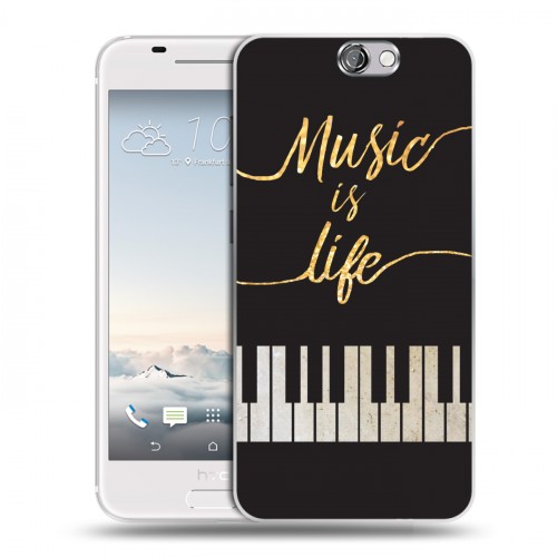 Дизайнерский пластиковый чехол для HTC One A9 Дизайнерское пианино