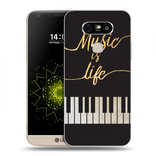 Дизайнерский пластиковый чехол для LG G5 Дизайнерское пианино