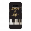 Дизайнерский пластиковый чехол для Samsung Galaxy S10 Plus Дизайнерское пианино