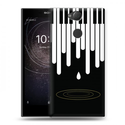 Дизайнерский силиконовый с усиленными углами чехол для Sony Xperia XA2 Дизайнерское пианино
