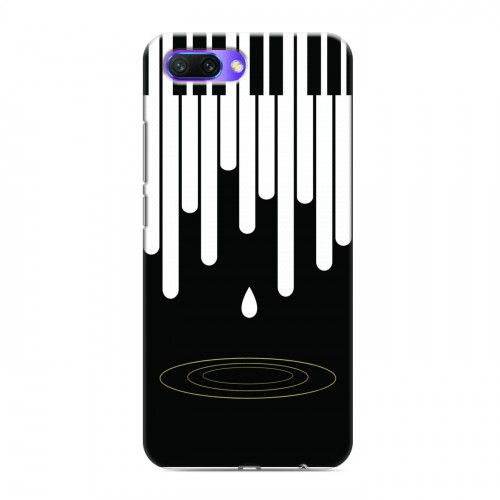 Дизайнерский силиконовый с усиленными углами чехол для Huawei Honor 10 Дизайнерское пианино