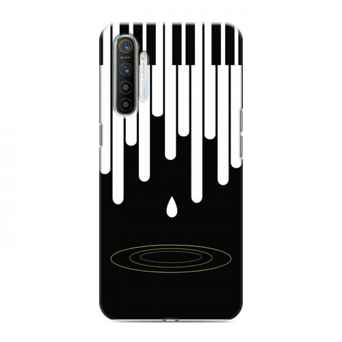 Дизайнерский силиконовый с усиленными углами чехол для Realme XT Дизайнерское пианино