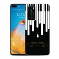 Дизайнерский силиконовый с усиленными углами чехол для Huawei P40 Дизайнерское пианино