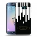 Дизайнерский пластиковый чехол для Samsung Galaxy S6 Edge Дизайнерское пианино
