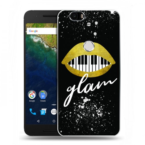 Дизайнерский силиконовый чехол для Google Huawei Nexus 6P Дизайнерское пианино