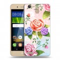 Дизайнерский пластиковый чехол для Huawei GR3 Романтик цветы