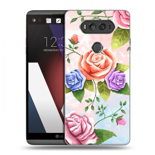 Дизайнерский пластиковый чехол для LG V20 Романтик цветы