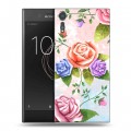 Дизайнерский пластиковый чехол для Sony Xperia XZs Романтик цветы