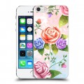 Дизайнерский пластиковый чехол для Iphone 5s Романтик цветы