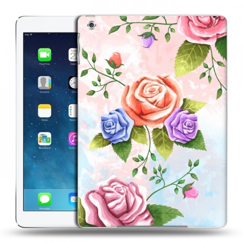 Дизайнерский силиконовый чехол для Ipad Air Романтик цветы