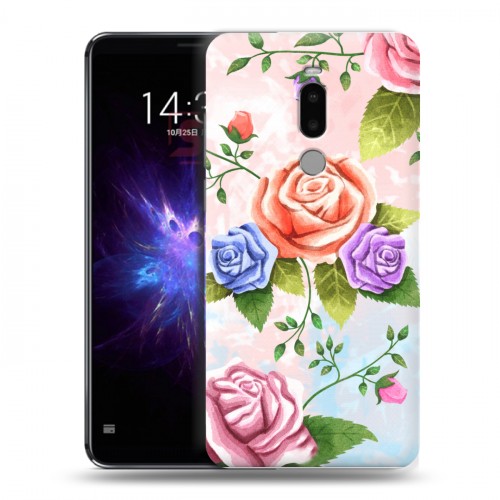 Дизайнерский силиконовый чехол для Meizu Note 8 Романтик цветы