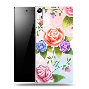 Дизайнерский силиконовый чехол для Lenovo Vibe Shot Романтик цветы (на заказ)