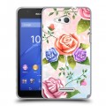 Дизайнерский пластиковый чехол для Sony Xperia E4g Романтик цветы