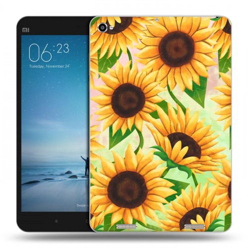 Дизайнерский силиконовый чехол для Xiaomi Mi Pad 2 Романтик цветы