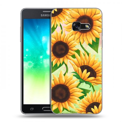 Дизайнерский силиконовый с усиленными углами чехол для Samsung Galaxy A3 (2017) Романтик цветы