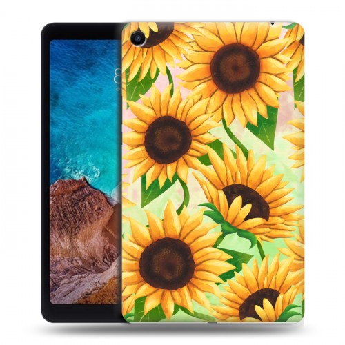 Дизайнерский силиконовый чехол для Xiaomi Mi Pad 4 Plus Романтик цветы