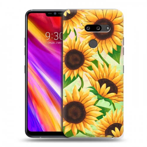 Дизайнерский пластиковый чехол для LG G8 ThinQ Романтик цветы