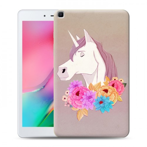 Дизайнерский силиконовый чехол для Samsung Galaxy Tab A 8.0 (2019) Животные с цветами