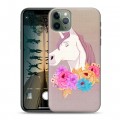 Дизайнерский пластиковый чехол для Iphone 11 Pro Max Животные с цветами