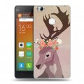 Дизайнерский силиконовый чехол для Xiaomi Mi4S Животные с цветами