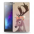 Дизайнерский силиконовый чехол для Lenovo Tab 2 A7-20 Животные с цветами