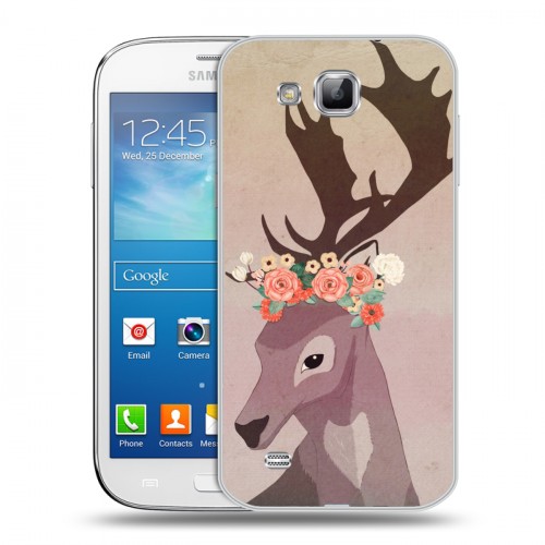 Дизайнерский пластиковый чехол для Samsung Galaxy Premier Животные с цветами