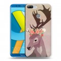 Дизайнерский пластиковый чехол для Huawei Honor 9 Lite Животные с цветами
