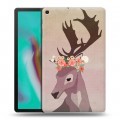 Дизайнерский силиконовый чехол для Samsung Galaxy Tab A 10.1 (2019) Животные с цветами