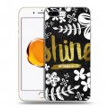 Дизайнерский силиконовый чехол для Iphone 7 Plus / 8 Plus Цветочные надписи