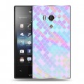 Дизайнерский пластиковый чехол для Sony Xperia acro S Чешуя