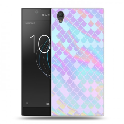 Дизайнерский пластиковый чехол для Sony Xperia L1 Чешуя