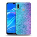 Дизайнерский пластиковый чехол для Huawei Y6 (2019) Чешуя