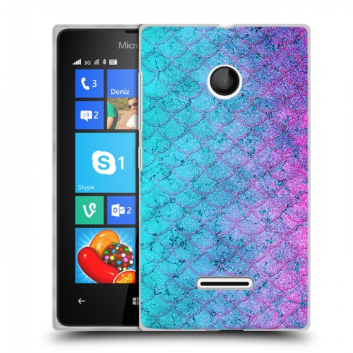 Дизайнерский пластиковый чехол для Microsoft Lumia 435 Чешуя