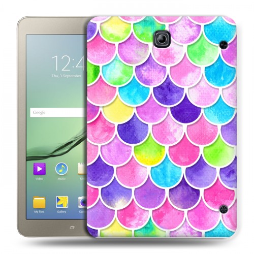 Дизайнерский силиконовый чехол для Samsung Galaxy Tab S2 8.0 Чешуя