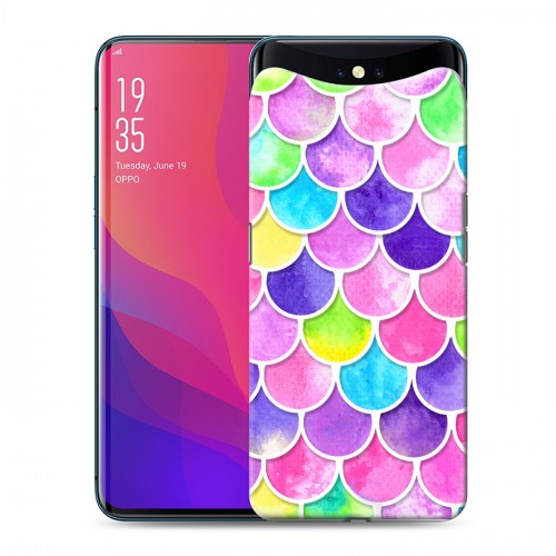 Дизайнерский силиконовый чехол для OPPO Find X Чешуя