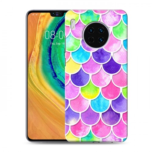 Дизайнерский пластиковый чехол для Huawei Mate 30 Чешуя