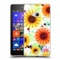 Дизайнерский пластиковый чехол для Microsoft Lumia 540 Органические цветы