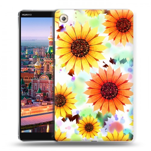 Дизайнерский пластиковый чехол для Huawei MediaPad M5 8.4 Органические цветы