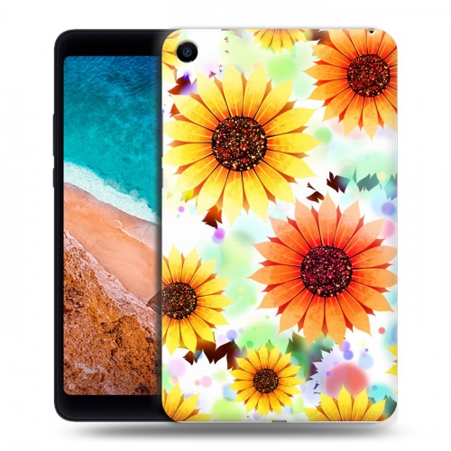 Дизайнерский силиконовый чехол для Xiaomi Mi Pad 4 Органические цветы