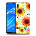 Дизайнерский пластиковый чехол для Huawei Y6 (2019) Органические цветы