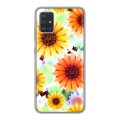 Дизайнерский силиконовый чехол для Samsung Galaxy A51 Органические цветы