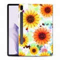 Дизайнерский силиконовый чехол для Samsung Galaxy Tab S7 FE Органические цветы