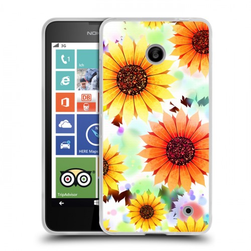 Дизайнерский пластиковый чехол для Nokia Lumia 630/635 Органические цветы