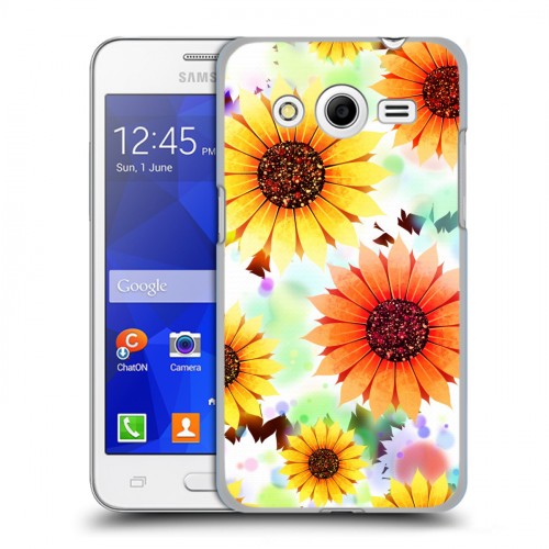 Дизайнерский пластиковый чехол для Samsung Galaxy Core 2 Органические цветы